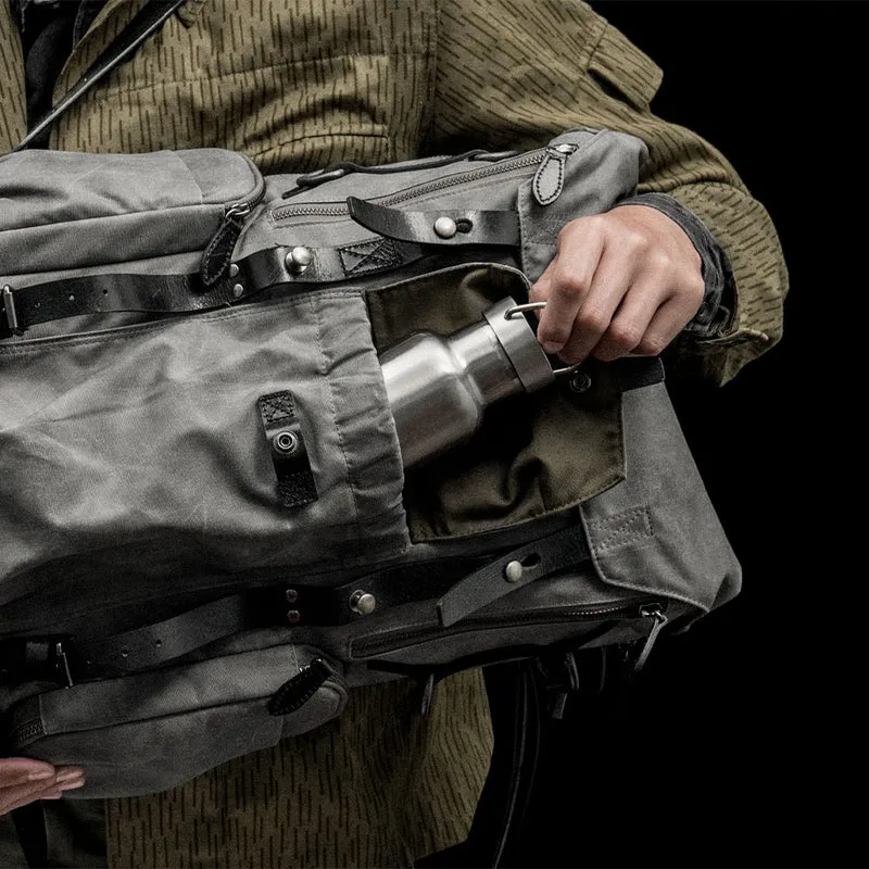 Wotancraft Commander Sac à dos Gris Vintage