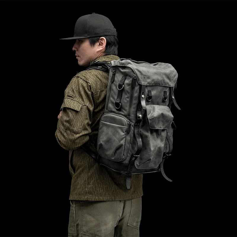 Wotancraft Commander Sac à dos Gris Vintage