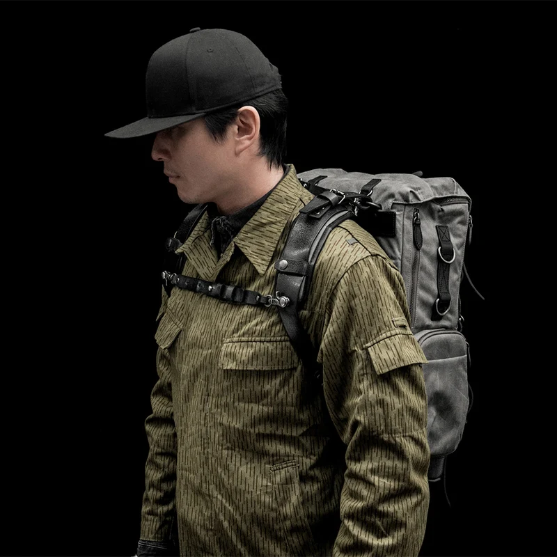Wotancraft Commander Sac à dos Gris Vintage