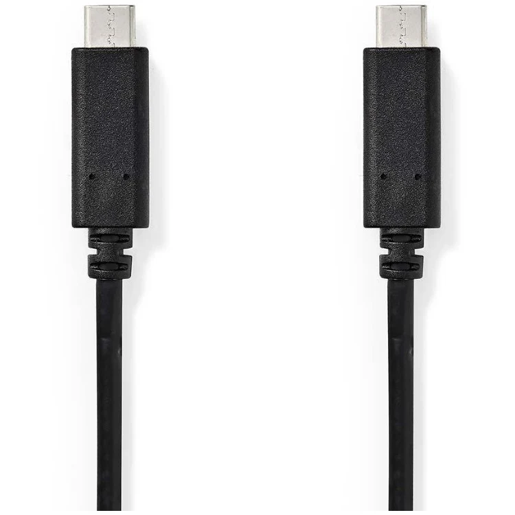 Nedis USB 3.1 (Gen1) Câble Type C Mâle Type C Mâle 1,0 m Noir