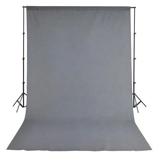 Bresser BR-D23 Support 240X300cm + Fonds de tissu 300x400cm gris