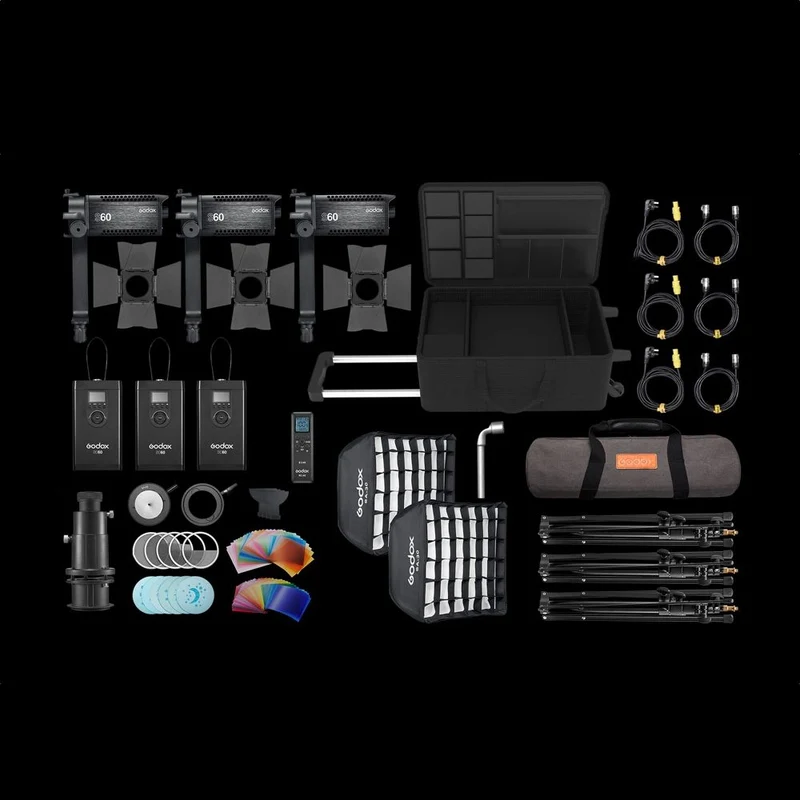 Godox S60Bi-D 3 Head Kit (Kit de 3 têtes)
