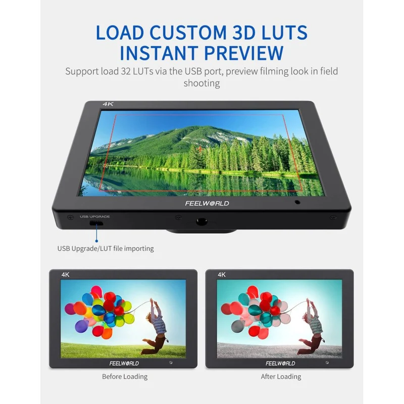 Feelworld T7 PLUS 7'' 4K Moniteur HDMI aluminium