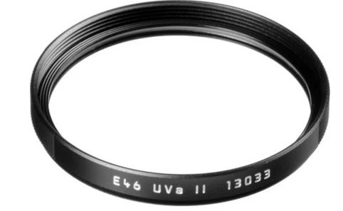 Leica 13033 Filtre UVa II E46 Noir