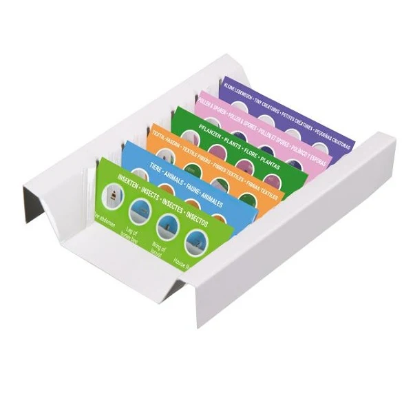 BRESSER JUNIOR Jeu d'expériences avec 24 préparations permanentes microscope starterset