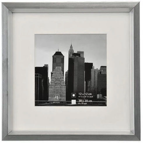 Henzo Metallica Cadre 20 X 20 Gris Foncé