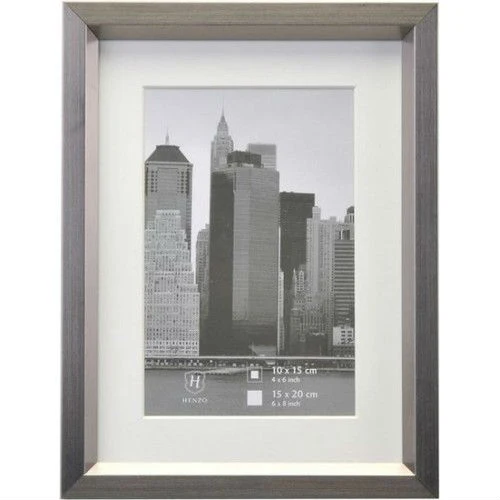 Henzo Metallica Cadre 15 X 20 Gris Foncé