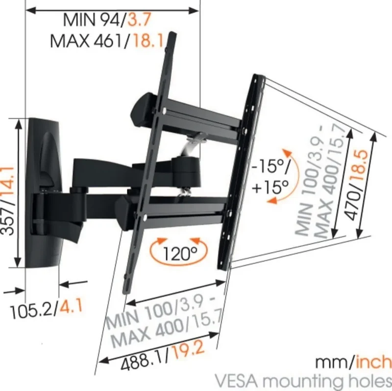 Vogel's Wall 3250 Noir