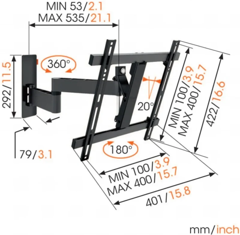 Vogel's Wall 3245 Noir