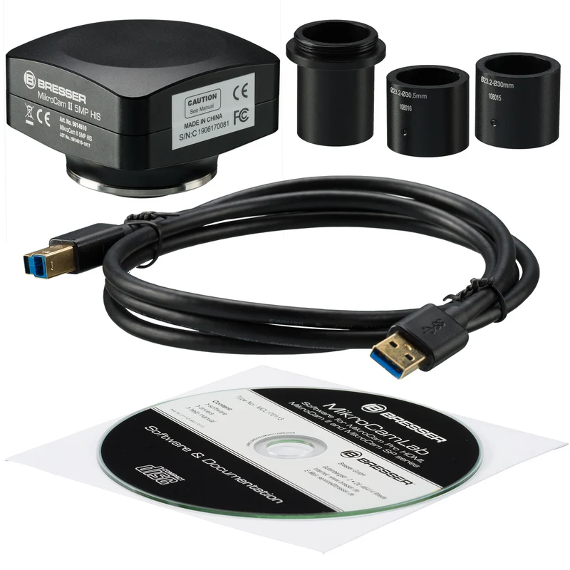 BRESSER MikroCam II 5MP HIS Caméra pour microscopes