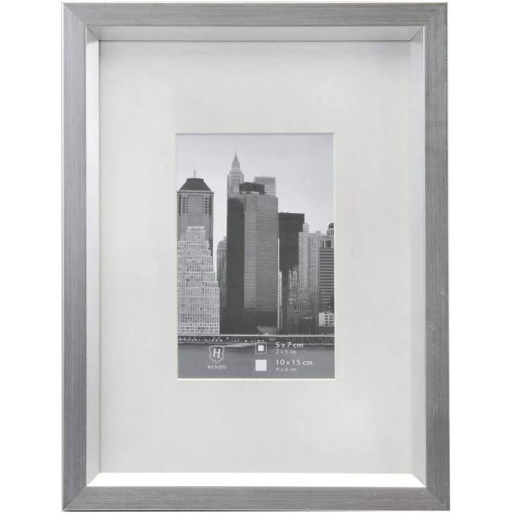 Henzo Metallica Cadre 10 X 15 Gris