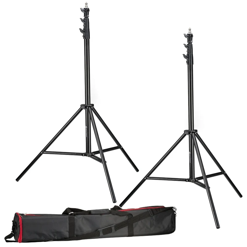 Bresser 2x BR-TP280 Pro Pied de lampe 280 cm + sac