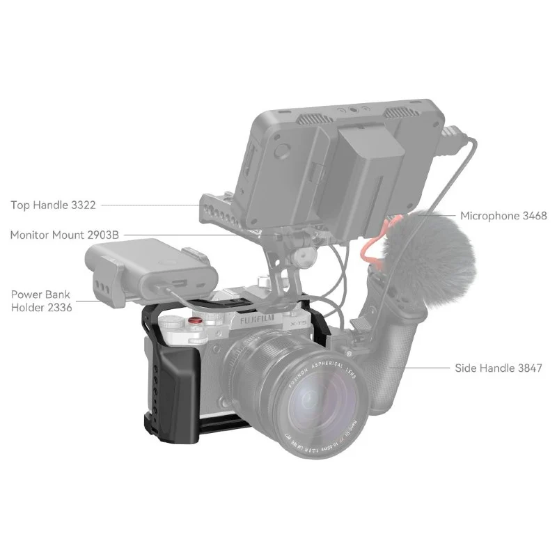 SmallRig Cage multifonctionnelle pour FUJIFILM X-T5 4135