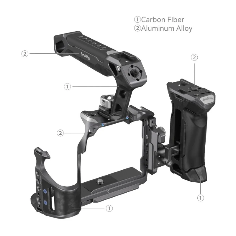 SmallRig "Rhinoceros" Advanced Cage Kit pour Sony Alpha 7R V / Alpha 7 IV / Alpha 7S III 3710
