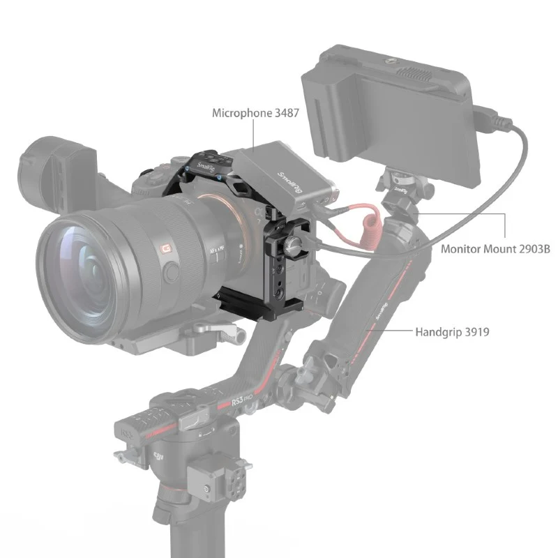 SmallRig "Rhinoceros" Advanced Cage Kit pour Sony Alpha 7R V / Alpha 7 IV / Alpha 7S III 3710