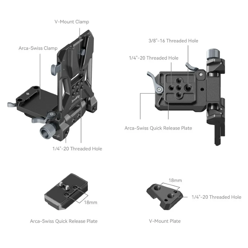 SmallRig Compact V-Mount Batterie Montage Système 4064