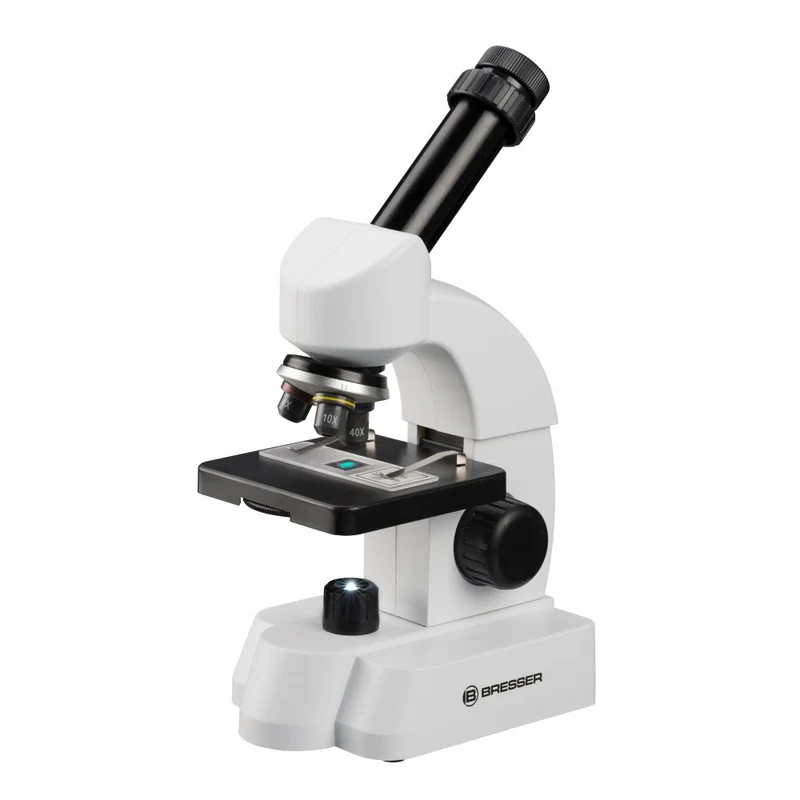 Bresser Junior 40-640x Microscope avec accessoires intelligents avec code QR pour plus d'informations