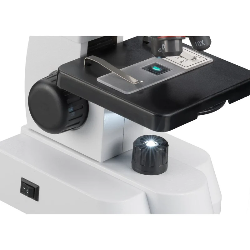 Bresser Junior 40-640x Microscope avec accessoires intelligents avec code QR pour plus d'informations