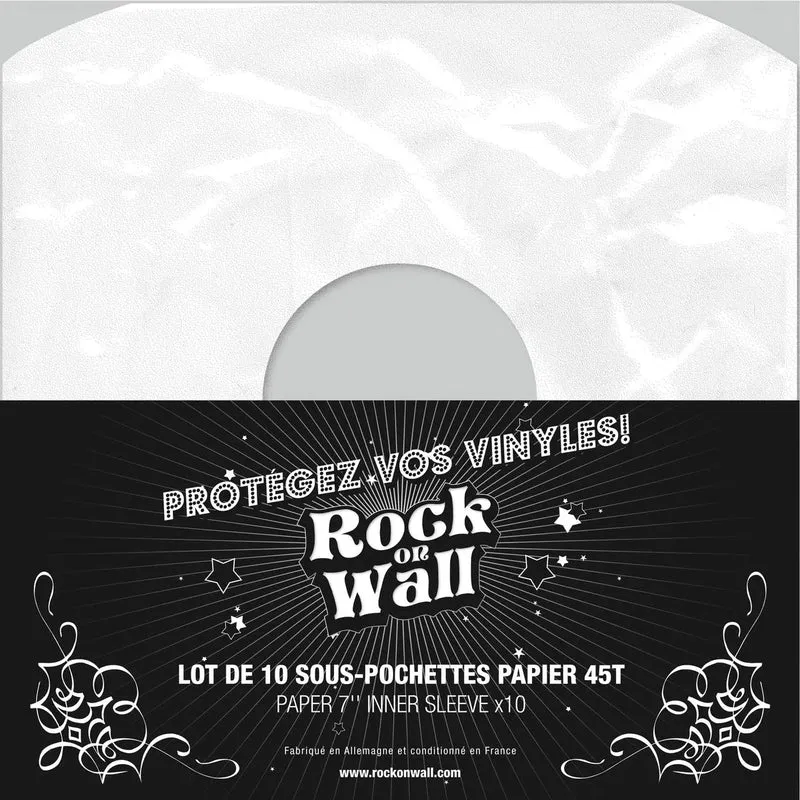 Rock on Wall Sous-pochette papier 45T (lot de 10)