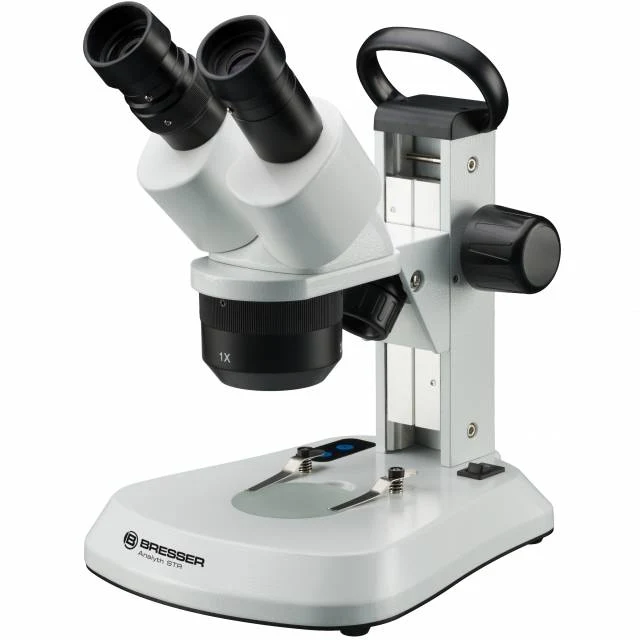 BRESSER Analyth STR 10x - 40x Stereo Microscope avec opvallend- en doorvallend Licht