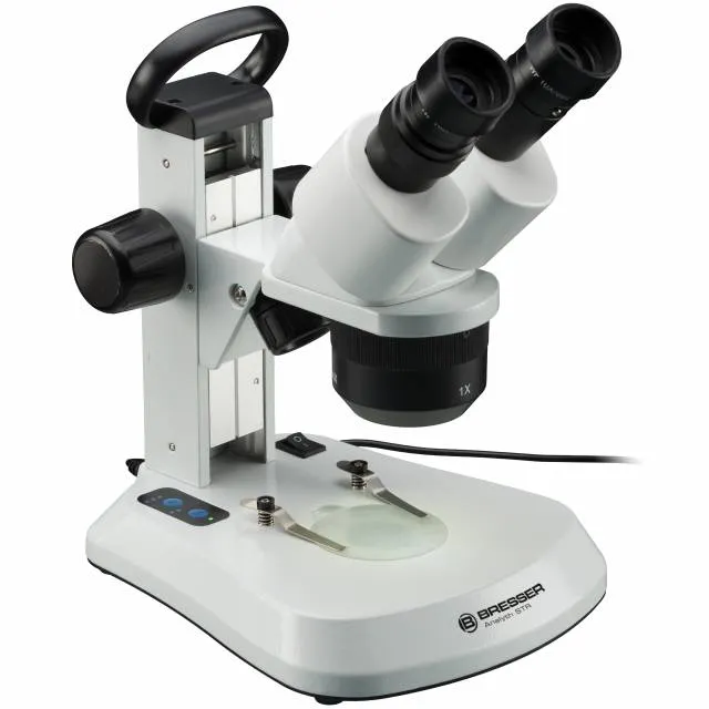 BRESSER Analyth STR 10x - 40x Stereo Microscope avec opvallend- en doorvallend Licht