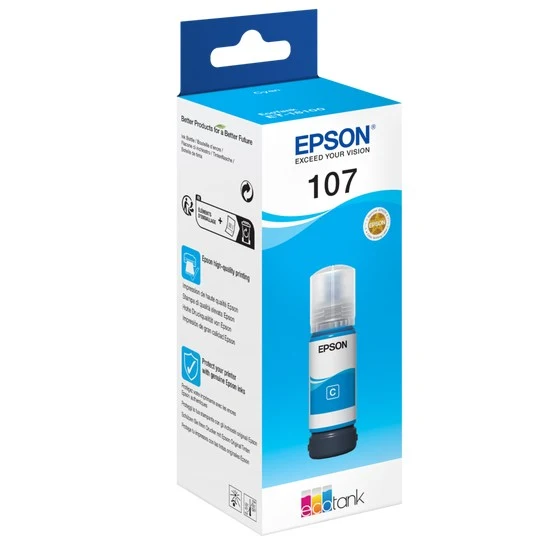 EPSON 107 EcoTank Bouteille d'encre cyan