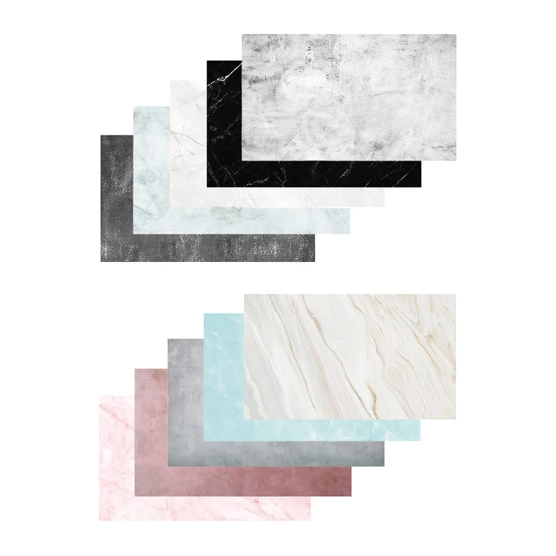 Caruba Backdrops Marbre Lot de 10 (5x2 Flat Lays)
