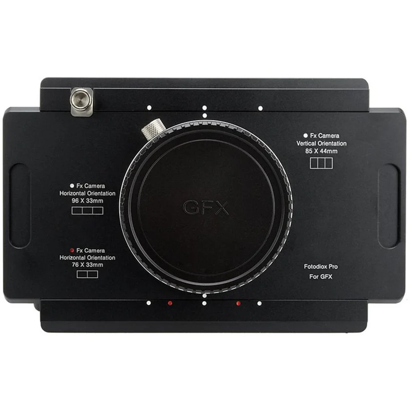 Fotodiox Pro Objectif Adaptateur de monture, Fujifilm G-Mount GFX Back vers Grand Format 4x5 View Appareils Photo avec Graflok Rear Standard (avec Shift / Stitch Adaptateur) (4x5-GFX-Pro)