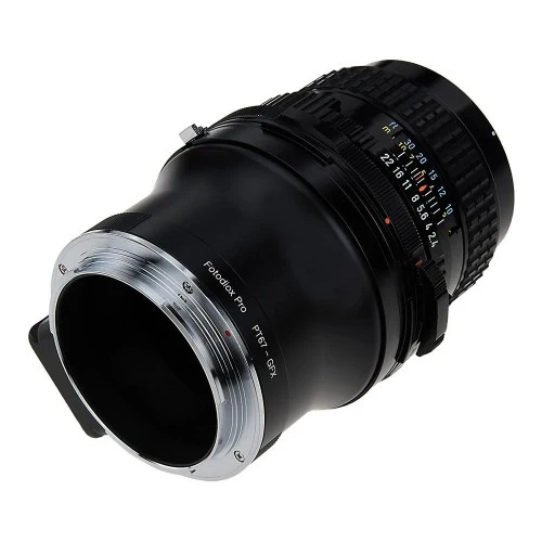Fotodiox Pro Adaptateur de Monture d'objectif, Pentax 6x7 (P67, PK67) Monture d'objectif SLR vers les Systèmes d'appareil Photo Numérique sans Miroir Fujifilm à Monture G GFX (P67-GFX-Pro)