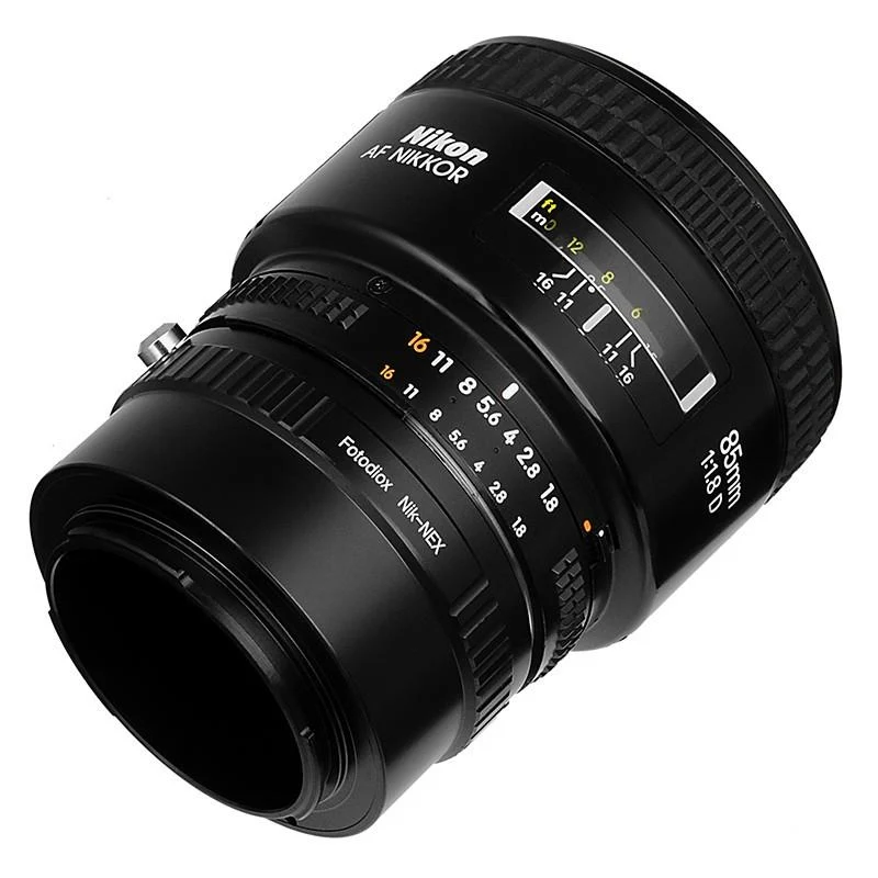 Fotodiox Adaptateur de monture d'objectif - Objectif Nikon à monture F pour monture Sony Alpha E (NikF-SnyE)