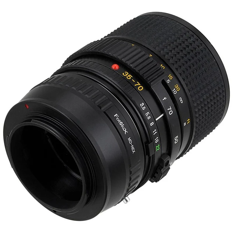 Fotodiox Objectif Adaptateur de monture - Minolta Rokkor (SR / MD / MC) SLR Objectif sur Sony Alpha E-Mount (MD-SnyE)