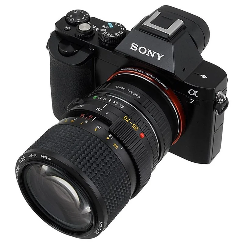 Fotodiox Objectif Adaptateur de monture - Minolta Rokkor (SR / MD / MC) SLR Objectif sur Sony Alpha E-Mount (MD-SnyE)