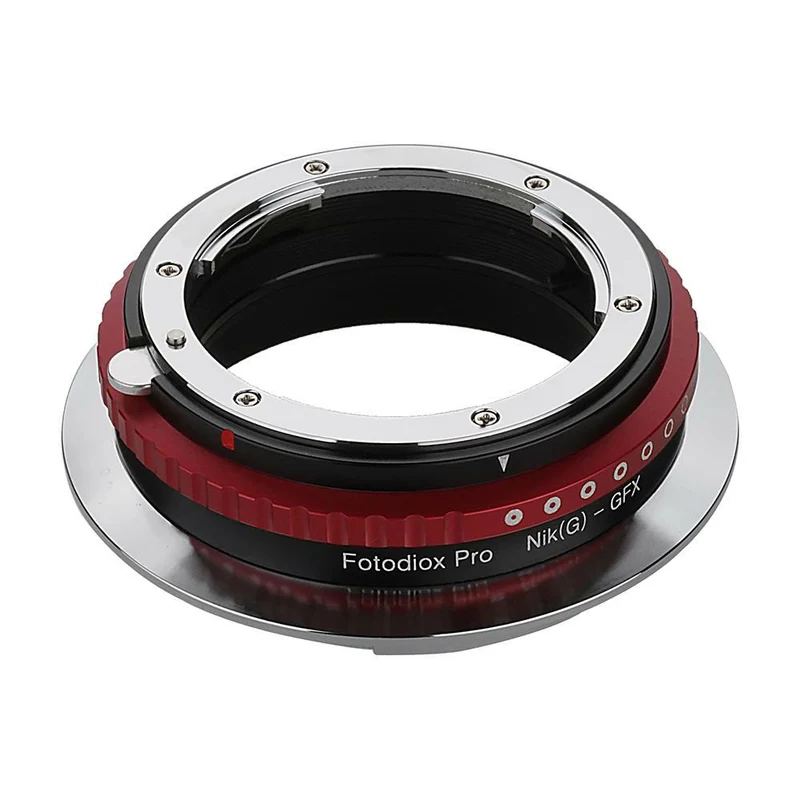 Fotodiox Pro Adaptateur de monture d'objectif - Nikon Nikkor F monture Type G à Fujifilm monture type G (NikG-GFX-Pro)