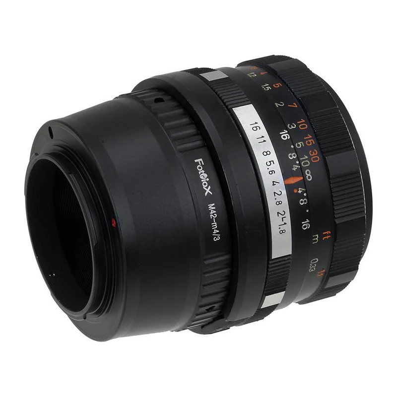 Fotodiox Adaptateur de monture d'objectif - Objectif SLR à vis M42 vers monture Micro Four Thirds (MFT, M4 / 3) (M42-MFT)