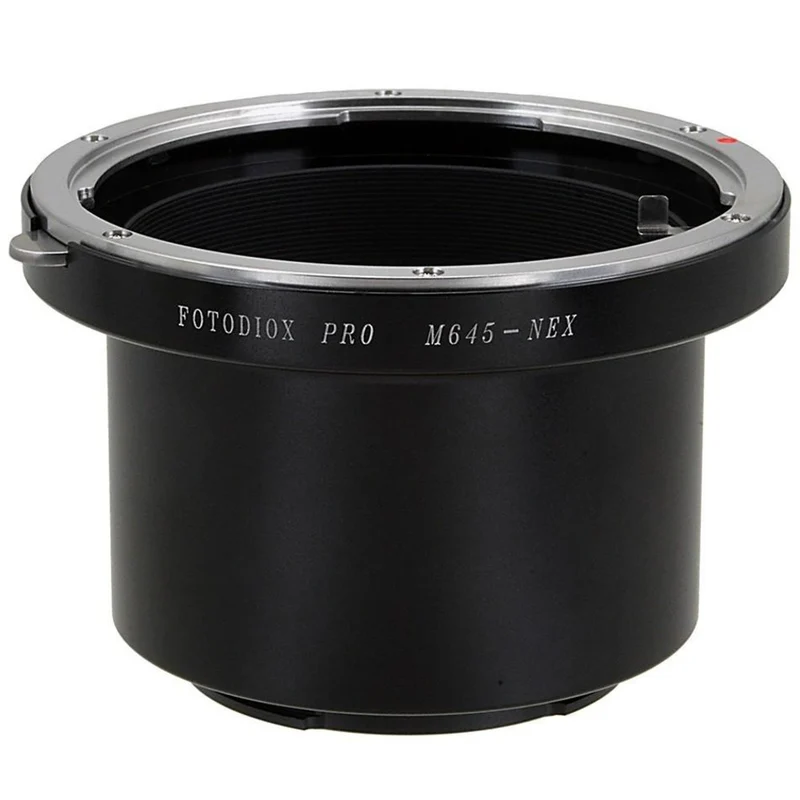 Fotodiox Pro Objectif Adaptateur de monture - Mamiya 645 (M645) Monture Objectifs à Sony Alpha E-Mount (M645-SnyE-Pro)