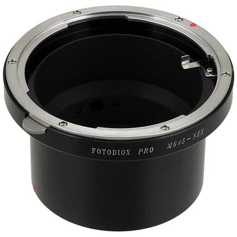 Fotodiox Pro Objectif Adaptateur de monture - Mamiya 645 (M645) Monture Objectifs à Sony Alpha E-Mount (M645-SnyE-Pro)