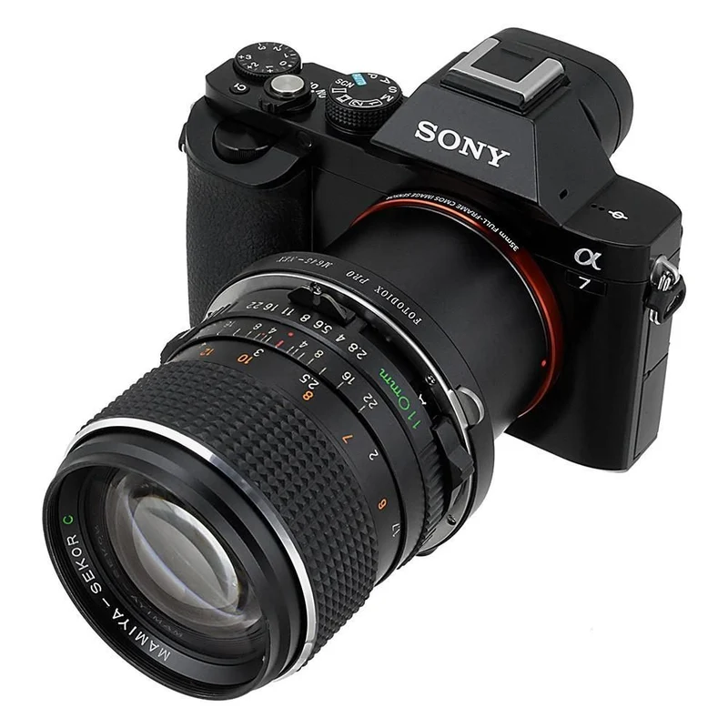 Fotodiox Pro Objectif Adaptateur de monture - Mamiya 645 (M645) Monture Objectifs à Sony Alpha E-Mount (M645-SnyE-Pro)