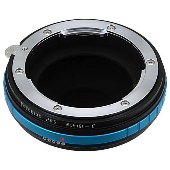 Fotodiox Pro Objectif Adaptateur Nikon F Monture G-Type D/SLR Objectif vers C-Mount (1" Vis Monture) Cine & CCTV (avec Built-In Aperture Control Dial) (NikG-C-Pro)