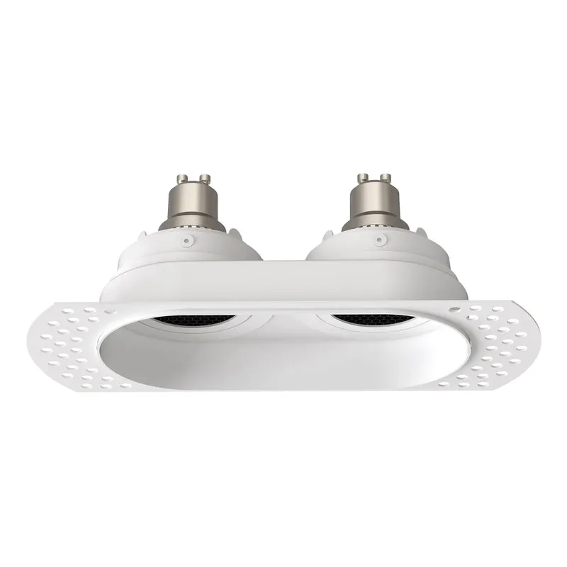 Astro Trimless Square Twin Adjustable Recessed Spotlight