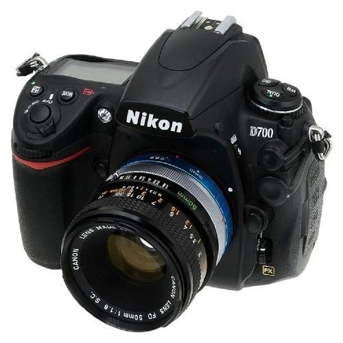 Fotodiox Pro Adaptateur de monture d'objectif - Objectif Canon FD & FL 35mm SLR vers monture Nikon F (avec molette de contrôle d'ouverture intégrée) (FD-NikF-Pro)
