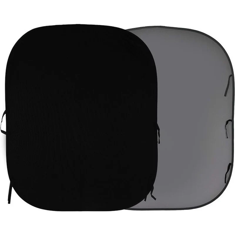 Manfrotto Toile de fond pliante 180x215cm noir/gris