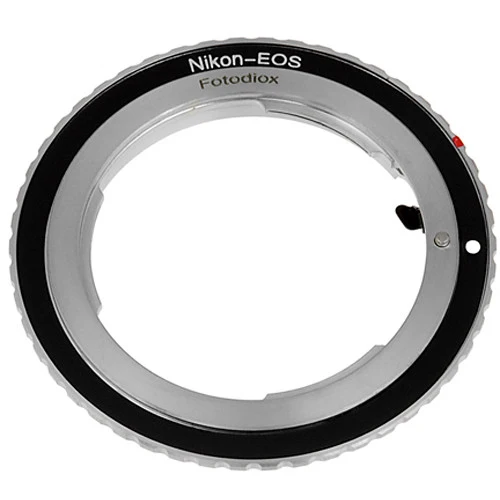 Fotodiox Adaptateur de monture d'objectif Nikon F à monture Canon EOS (EF, EF-S) (NikF-EOS-FC10)
