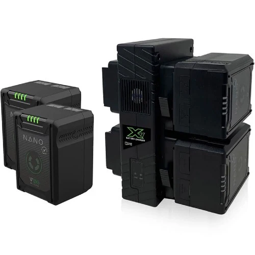 Core SWX Compact NANO Kit de batterie Micro V-Mount avec chargeur (4x NANO-V150 et 1x GP-X4S)