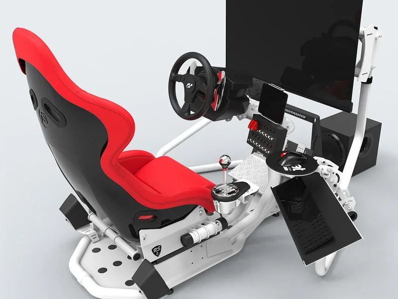RSeat RS1 Siège Rouge Structure Blanc