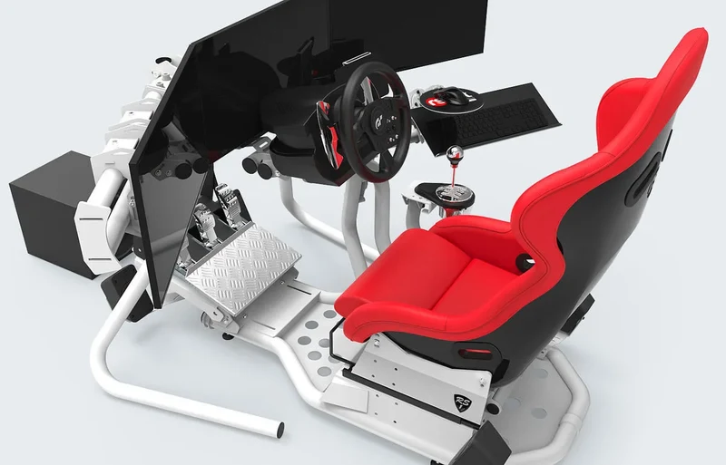 RSeat RS1 Siège Rouge Structure Blanc