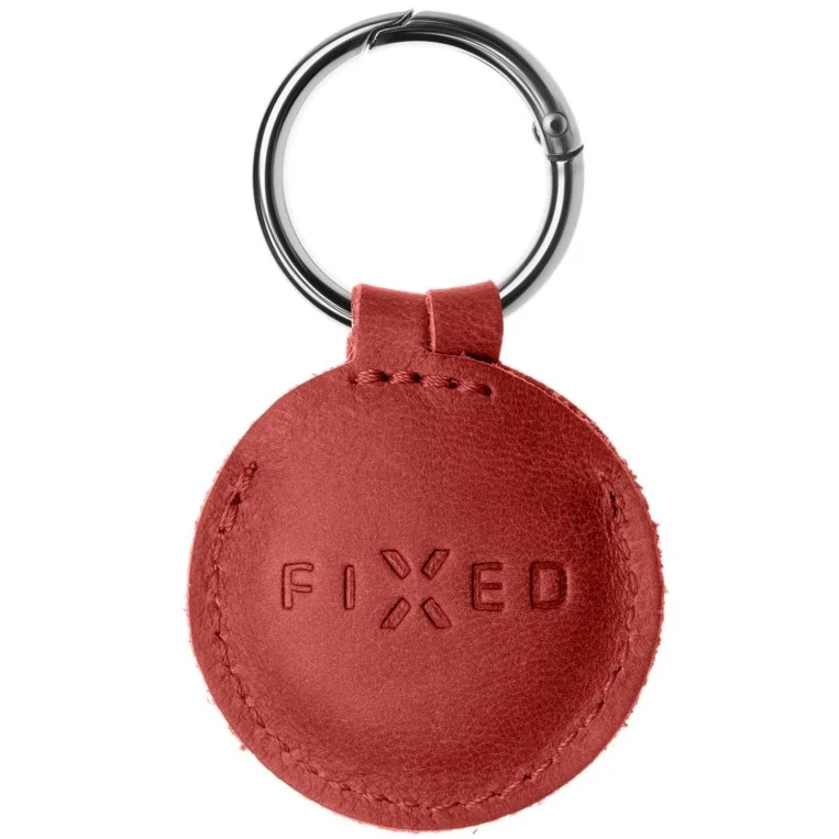 FIXED en Cuir Étui pour AirTag rouge