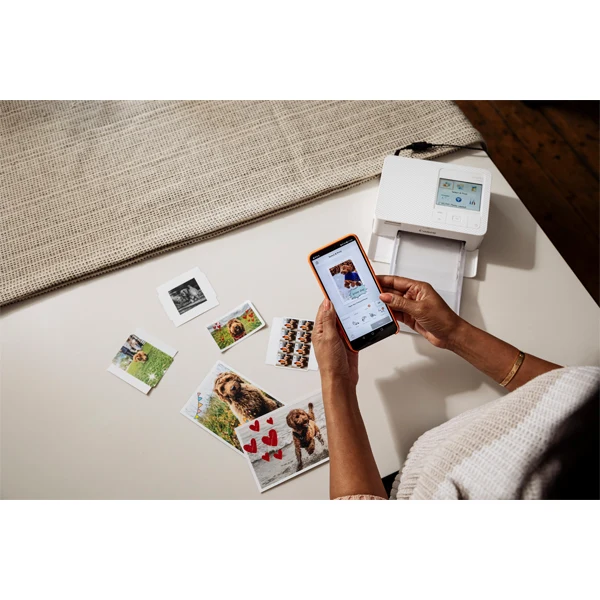 Canon SELPHY CP1500 Blanc + RP-108 Papier 10X15, 108 impressions