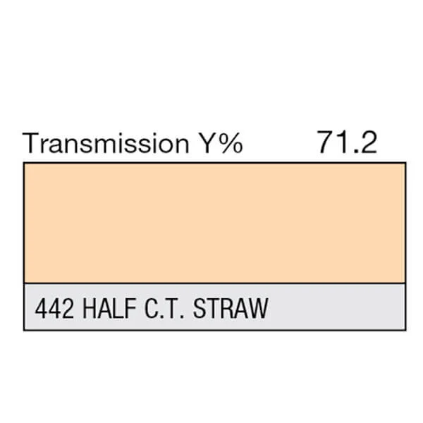 Lee 442 Half C.T. Straw Full Feuille