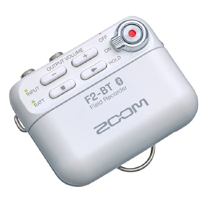 Zoom F2-BT Enregistreur de terrain avec Bluetooth et micro Lavalier blanc