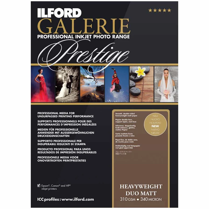 ILFORD GALERIE Prestige Heavyweight DUO Matt A4 50 feuilles